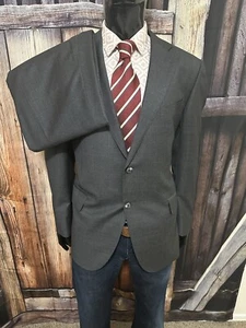 SUITSUPPLY Dark Gray Wool Suit Size 46S “Lazio” Brescia Pants 34x28 Mint! - Picture 1 of 16