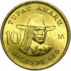 Peru - Münze - 10 Soles De Oro 1979 - TUPAC AMARU - Lima - Stempelglanz UNC
