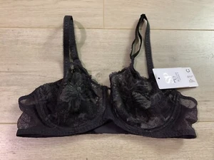 Reggiseno donna Simone Perele Promesse sexy pizzo demi coppa taglia 32C antracite racy - Foto 1 di 7