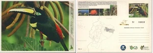 ECUADOR 2012 POSTAL CARD STATIONERY FAUNA TOUCAN BIRDS MNH - Picture 1 of 3
