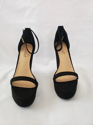 Shoedazzle Wedges Black Size 8.5 Foto 1 de 4