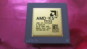 Lot 1 New AMD-K5 PR133 Vintage K5-PR133ABR B9645CPK IC/CPU/Processor Gold Top