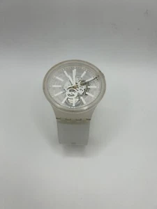 Swatch Watch Whiteinjelly White in Jelly Wristwatch Clear Movement Quartz - Picture 1 of 4