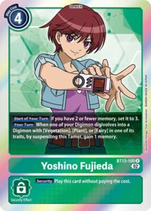 Foil Yoshino Fujieda BT13-100 R Versus Royal Knights Digimon TCG - Imagen 1 de 2