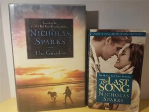 2 Nicholas Sparks Books THE LAST SONG THE GUARDIAN Romance Novels Drama GUC - Picture 1 of 1