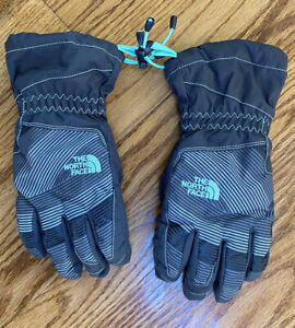 THE NORTH FACE REVELSTOKE YOUTH ETIP WINTER GLOVE GREY / GREEN L Large