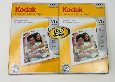 Kodak Premium Photo Paper 150 Sheets 4x6 Gloss Instant Dry NEW-SEALED - Image 1 of 2