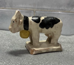 A Charming Slipware Mucca Circa 1770. Molto probabilmente Staffordshire. - Foto 1 di 6