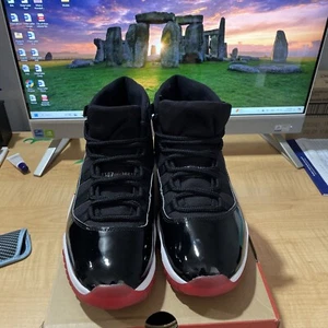 Sehr gepflegte wenig getragene Größe 10,5 - Jordan 11 Retro High Bred mit Karton - Bild 1 von 11