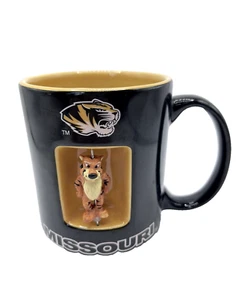Missouri Mizzou Tigers Spinning Truman Tiger Mascot Coffee Cup Mug Rare NCAA - Picture 1 of 6