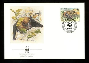 Postal History Bulgaria #3398-3401 FDC WWF Bats Animal 1989 Set of 4 * - Picture 1 of 8