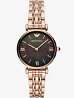 Emporio Armani T-Bar Rose Gold Plated Bracelet Watch Ar11145