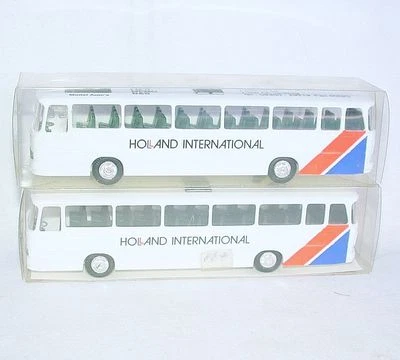 2x Stettnisch HO 1:87 SETRA Dutch "HOLLAND INTERNATIONAL" PASSENGER BUS Set MIB! - Image 1 of 4