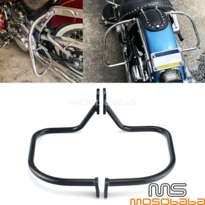Saddlebag Guard Bars Rear Highway Rail Bar For 05-17 Harley Softail Deluxe FLSTN - Picture 1 of 9