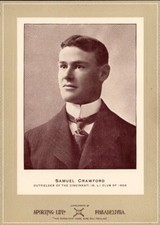 1902-11 Sporting Life Cabinets (W600) Samuel Crawford Hall of Famer    Reprint