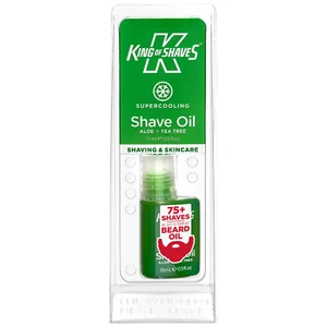 King Of Shaves Men Super Cooling Shave Oil with Aloe Vera and Tea Tree 15ml - Picture 1 of 1