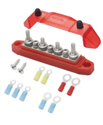 BBS43-R Bus Bar 4 x 1/4”Studs, 3 x #8 Screw Terminals Power Distribution Block⚡️ - Image 1 of 4