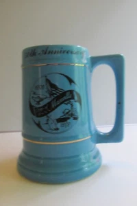 Vintage 50th Anniversary Camplain Fire Company No.2 Cup Mug Beer Stein - Imagen 1 de 5