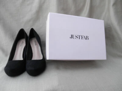 NUEVO JUSTFAB, VERINA WW, ZAPATOS DE SALÓN CLÁSICOS DE GAMUZA SINTÉTICA TALLA 11 MED. (TACONES 7"). Foto 1 de 4