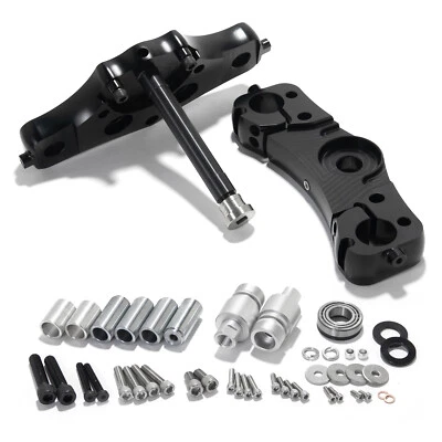 Rueda triple árboles 11 grados rastrillo 1997-2013 FLHX para Harley Touring 21" 23" 26" Foto 1 de 4