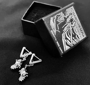 Chainsaw Man Pochita Earrings Silver Japan Limited - Picture 1 of 3