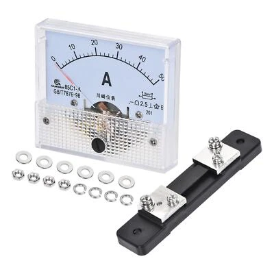 Strommessgerät DC 0-50A 85C1 75mV Shunt Stromkreisprüfung Tester Messgerät - Bild 1 von 4
