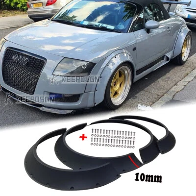 4x 4" guardabarros llamaradas carrocería ancha CONCAVO Overfender para Audi TT RS R8 A5 S5 cupé Foto 1 de 4