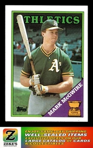 1988 Topps #580 Mark McGwire GOLD ROOKIE CUP - Picture 1 of 2