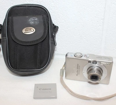 Canon SD600 PowerShot ELPH Digital Camera + Battery & Case, WORKS GREAT!! - Image 1 of 4