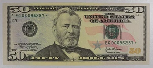 Gem UNC 2004 $50 Chicago district Star Note Federal Reserve Note - Picture 1 of 3