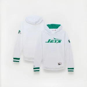 Mens Mitchell & Ness New York Jets NFL Legendary Slub Hoodie - Picture 1 of 10
