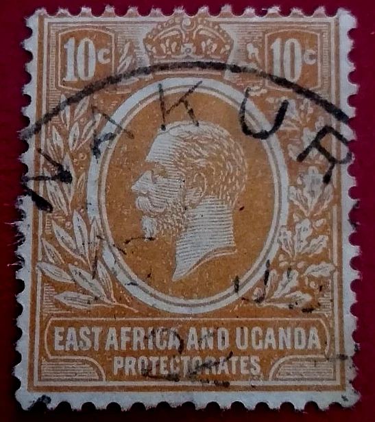 Uganda: 1921 -1922 Rey Jorge V - Marca de agua nueva, 10 C. (Sello coleccionable). Foto 1 de 1