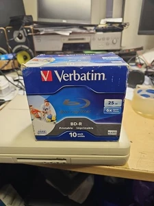 Verbatim 43736 BD-R Dual Layer 25GB 6X Speed No-ID Hard Coat- 10 Pack. B/N - Picture 1 of 13