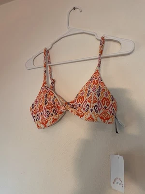 NWT Dippin Daisys Zen Knotted Triangle Bikini Top Size Medium - Imagem 1 de 3