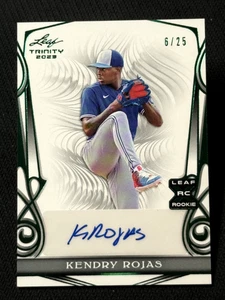2023 Leaf Trinity ROOKIE AUTO Kendry Rojas 6/25 - Foto 1 di 3