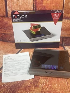 Escala de cocina de alta capacidad Taylor modelo 38519 2018 33 lb capacidad 15 kg - Imagen 1 de 9