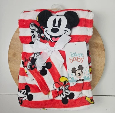 NUEVO CON ETIQUETAS Disney Bebé Mickey Mouse Bebé Manta y Lovie Talla 30"X36" Foto 1 de 3