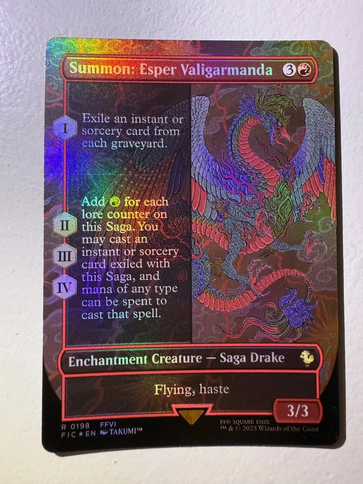 Summon: Esper Valigarmanda (Borderless) Commander: Final Fantasy Foil - Image 1 of 1