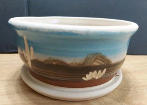 Gordon Pottery Succulent Planter Cactus Desert Southwest Design Handcarved - Picture 1 of 6