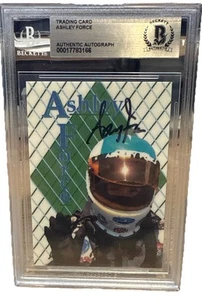 Signierte Ashley Force - Custom Trading Card Beckett BAS Platte - Bild 1 von 2