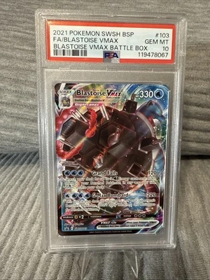Blastoise VMAX SWSH103 SWSH: Sword & Shield Promo Cards Holo PSA 10 - Image 1 of 2