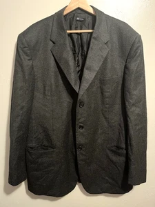Giorgio Armani Classico Charcoal Gray Men's Wool & Cashmere Blazer 44R - Picture 1 of 24