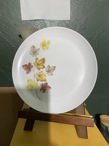 Libby Melmac Rustic Leaves 10” Round Dinner Plates Set Of 6 - Picture 1 of 2