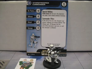=Star Wars Miniatures UNIVERSE Stormtrooper Commander 42/60 con tarjeta = - Imagen 1 de 1