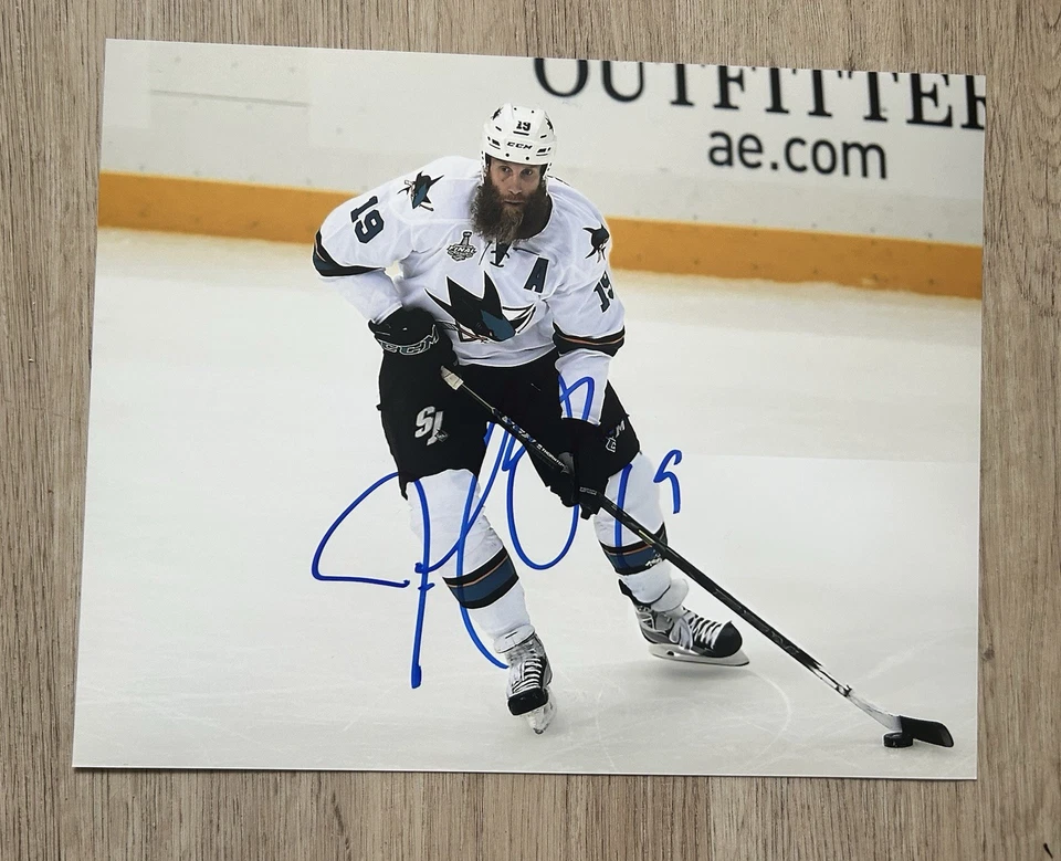 Foto autografiada firmada por Joe Thornton San Jose Sharks NHL 8x10 y certificado de autenticidad Hof 25 Foto 1 de 1