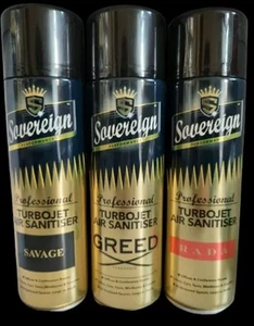 Sovereign Turbojet Lufterfrischer Spray Mix 3er Pack Rada Greed Savage - Bild 1 von 4