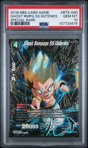 Tarjeta Ghost Rampage SS Gotenks BT5 SPR Foil Destroyer Kings Dragon Ball PSA 10 - Imagen 1 de 2