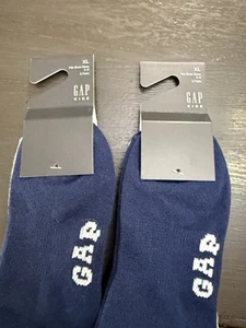 NWT 6 Pairs GAP Kids Cotton Blend No Show Socks - Navy Blue Grey White XL (5-6) - Picture 1 of 5