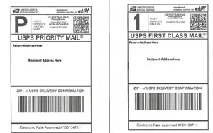 S 600 ETICHETTE POSTALI SPEDIZIONE/2 ETICHETTE PER PAGINA 8,5x5,5 USPS FedEx Paypal - Foto 1 di 1