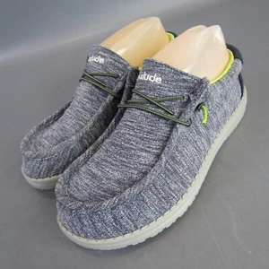 Hey Dude Wally Schuhe Jugend Größe 4Y Stretch Navy Komfort Sneaker Kinder Jungen Mädchen - Bild 1 von 10